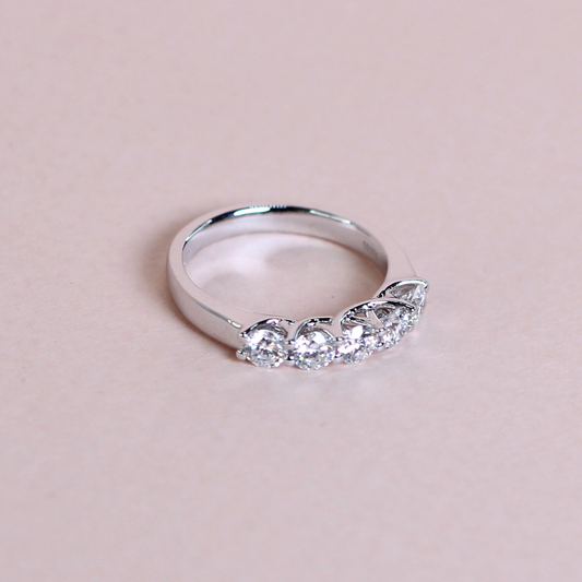.75cts 5 stone diamond ring