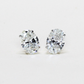 6cts Oval Lab-grown stud earrings