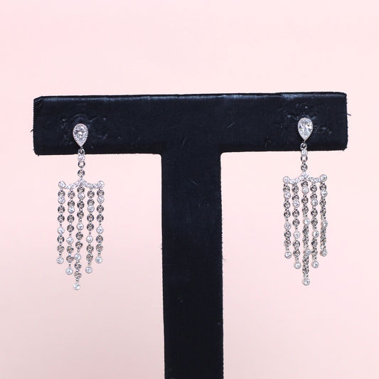 .70cts Lab-grown Chandelier Dangling earrings
