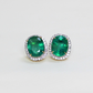 12.64ct Natural Columbian Emerald stud