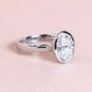 2.02ct Oval cut bezel Lab-grown ring