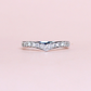 .38cts Round cut Chevron ring