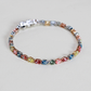 8.59cts Multishape Lab-grown colored stones bracelet