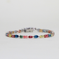 8.59cts Multishape Lab-grown colored stones bracelet
