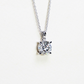 3.03ct Round cut lab-grown Solitaire necklace