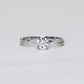 .83cts round cut half eternity lab-grown modified ring