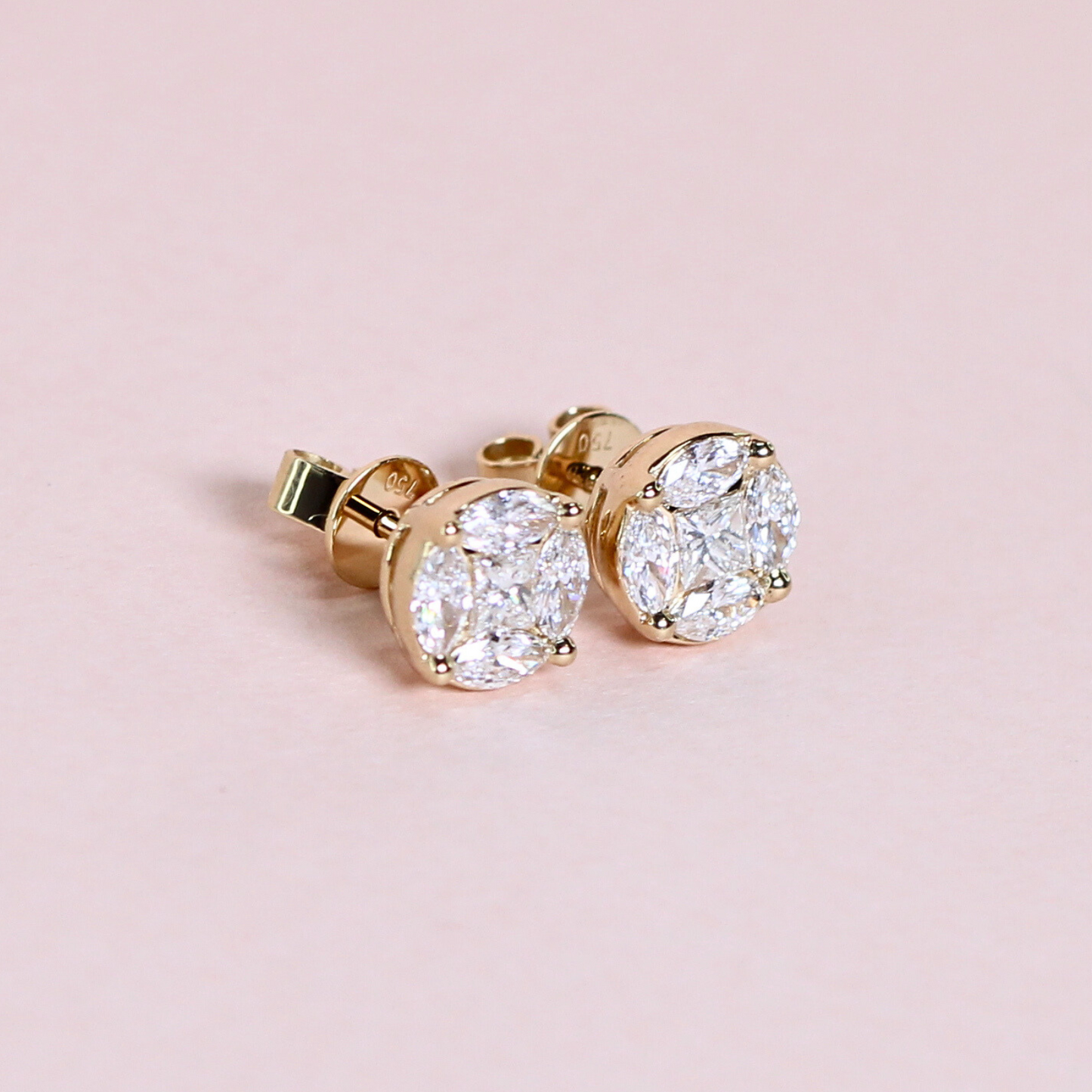 1.20cts First Generation Diamond Earrings