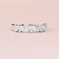 1.09cts Marquise and Round Half Eternity Diamond ring