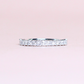 .52cts Princess cut half eternity ring