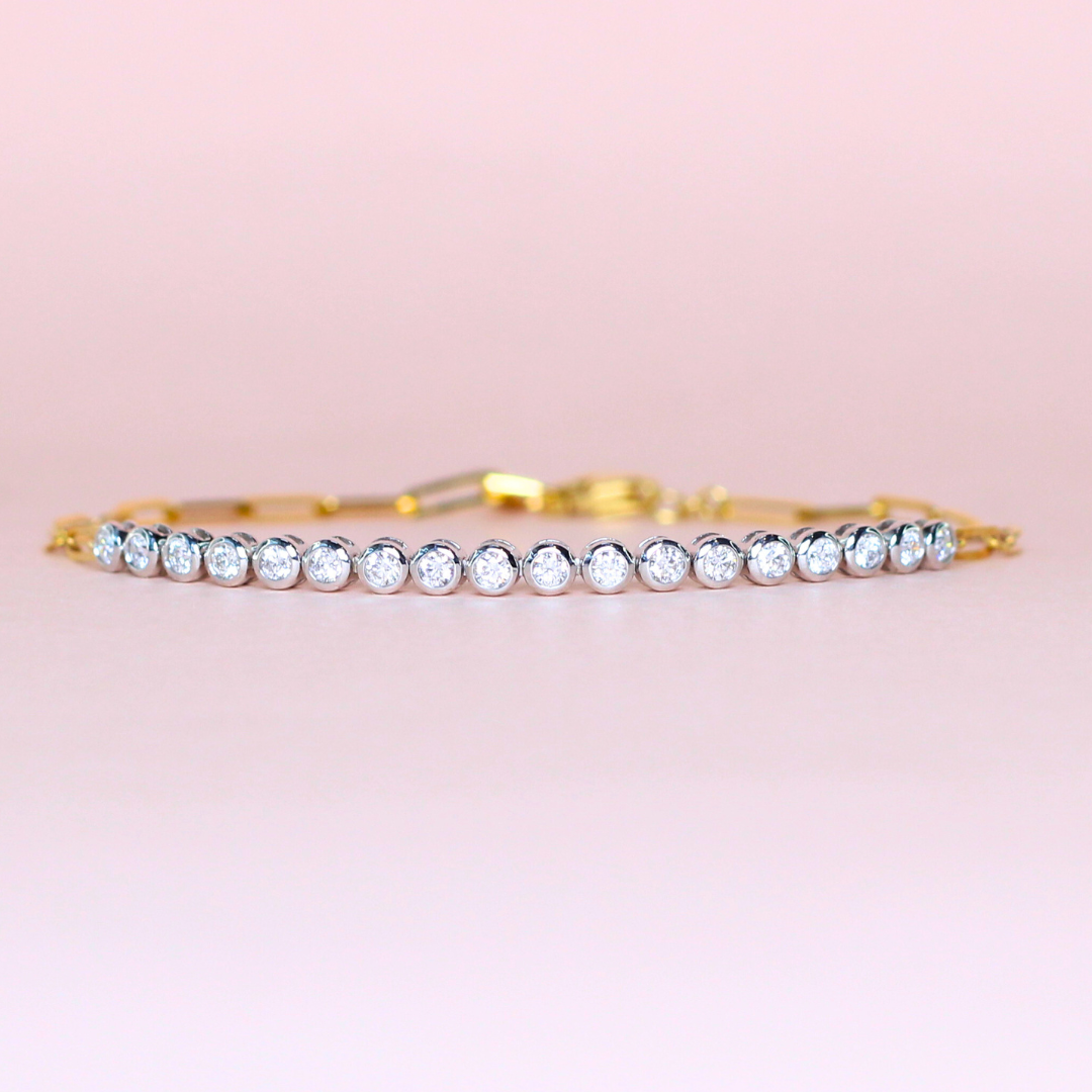 .48cts Round cut link bracelet
