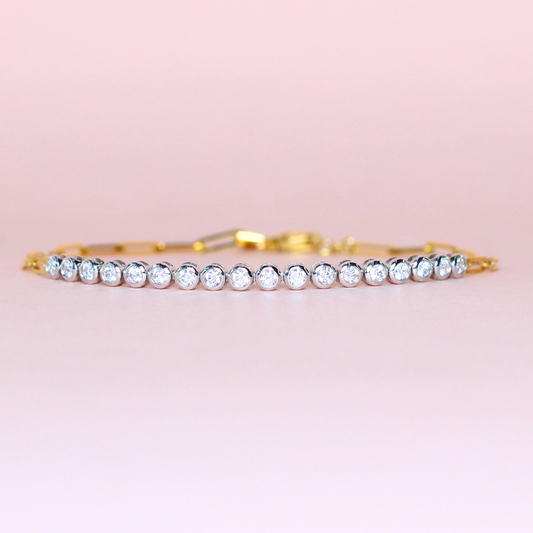 .48cts Round cut link bracelet