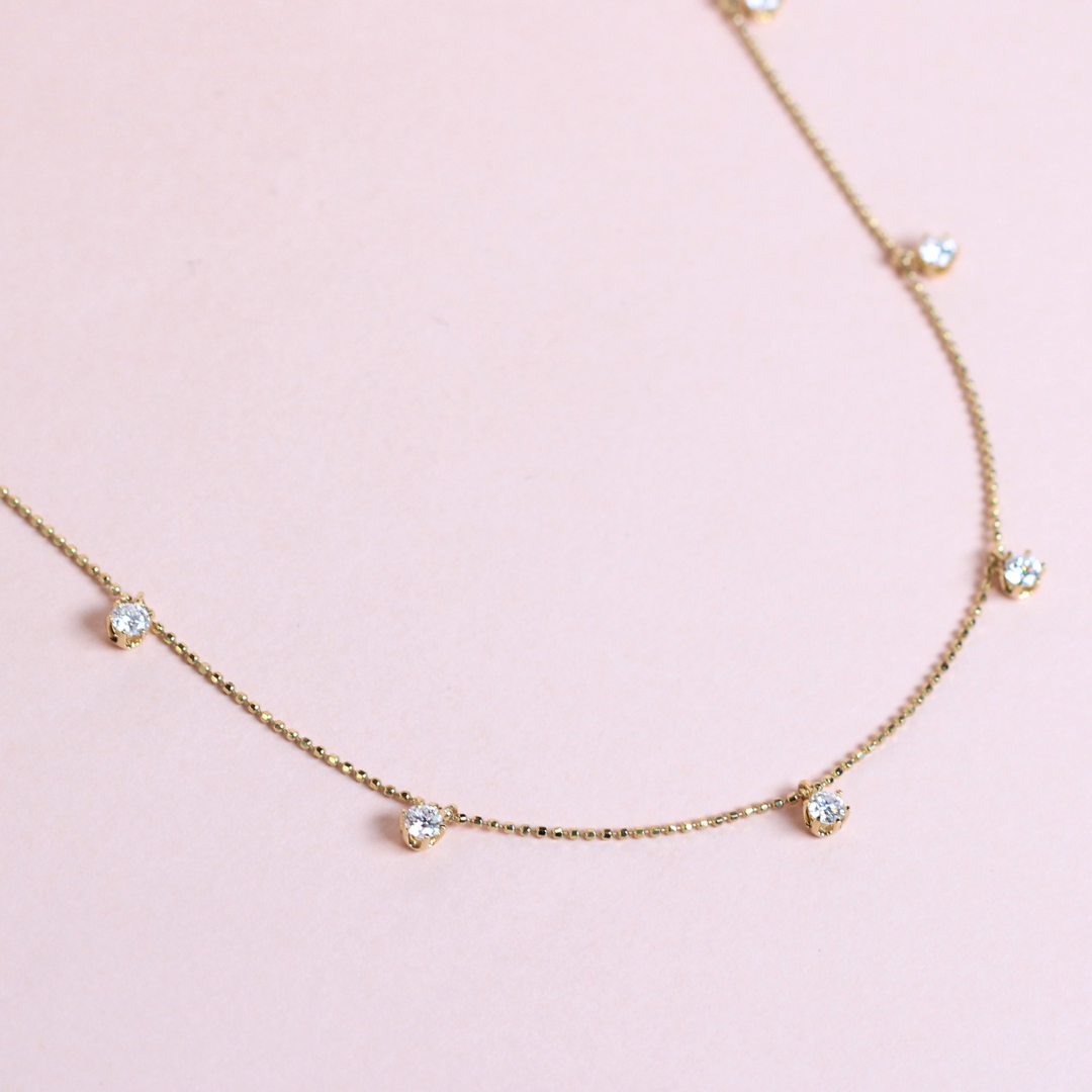 .70cts Station Necklace Lab-grown diamond