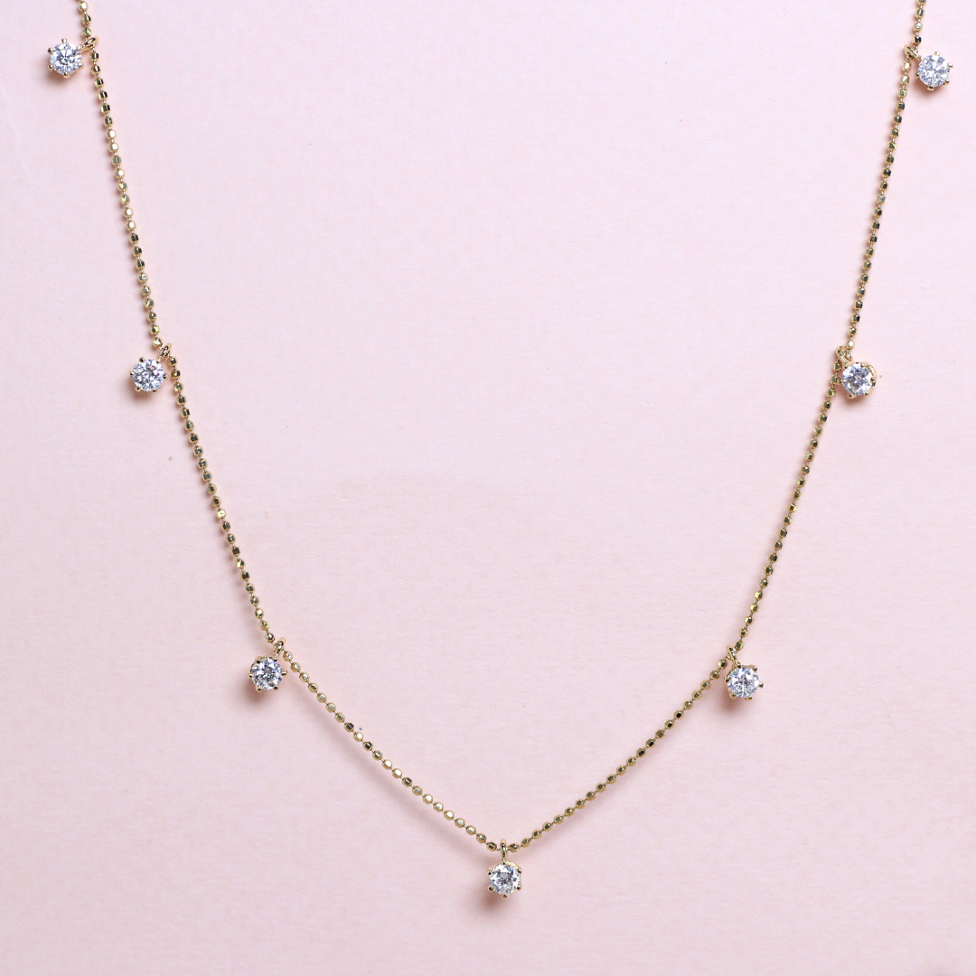 .70cts Station Necklace Lab-grown diamond