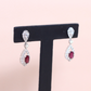 Ruby and Diamond Danglers