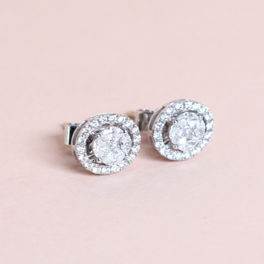 1cts Oval First Generation Earrings