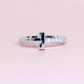 .10cts Natural Diamonds T-ring