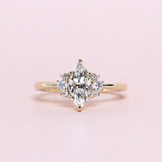 .67cts Marquise cut ring on modified band