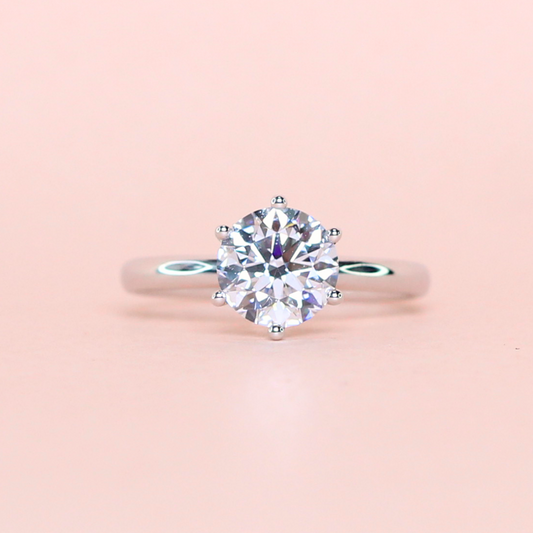 1.51ct Round cut Solitaire Lab-grown ring