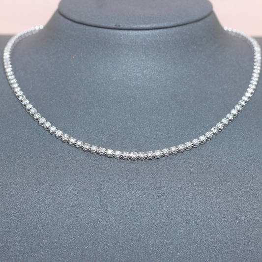 6cts Rounded Prong Tennis Necklace