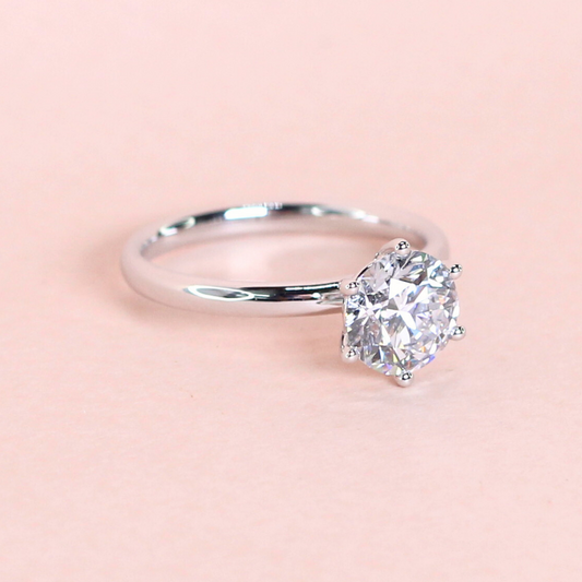 1.51ct Lab-Grown Diamond Ring in High Prong Setting