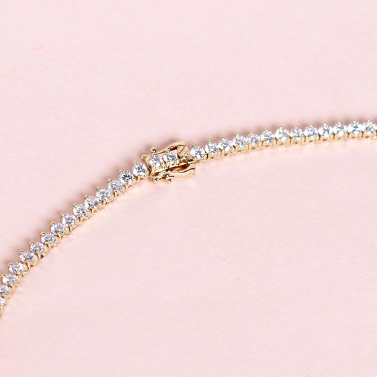 7cts Round cut Tennis necklace
