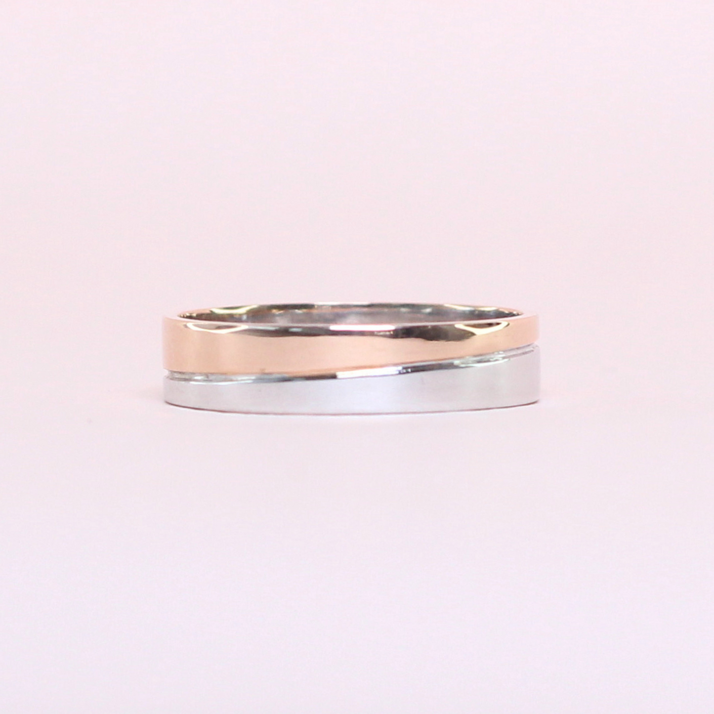 Half & half two-tone ring (PH made)