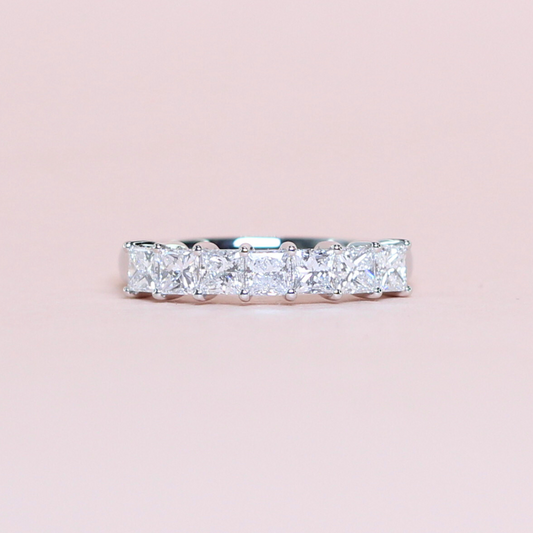 1.05cts 7 stone Princess cut ring