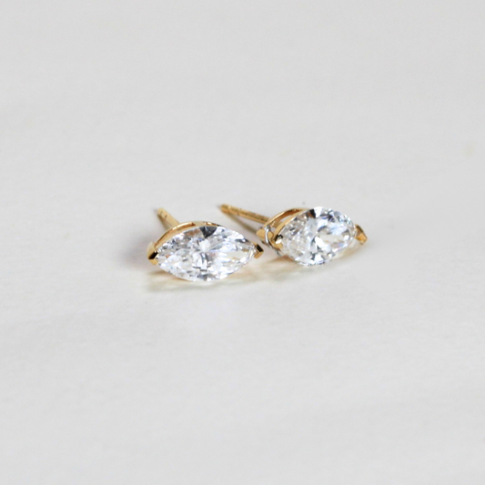 2cts Marquise Solitaire Lab-grown earrings