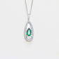Mother of Pearl elongated necklace