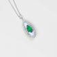 Mother of Pearl elongated necklace