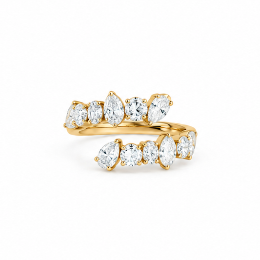 2.050cts Multishape lab-grown open Ring