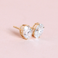 4.14cts Oval cut Lab-grown stud earrings
