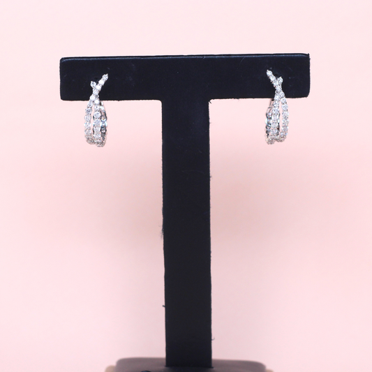1.96cts Dual hoop earrings
