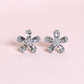 1cts Flower Earrings