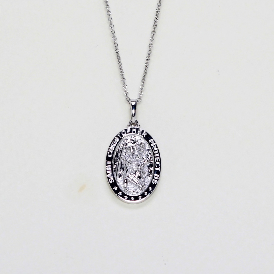 St. Christopher Oval Pendant