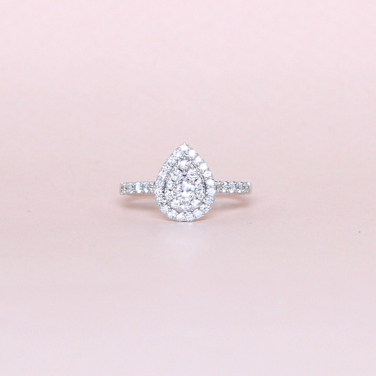 .59cts Pear Illusion ring