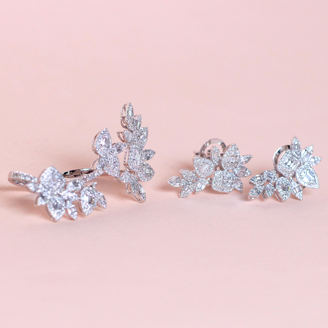 1.83cts Crawler Illusion set with 2-in-1 rings