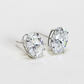 6cts Oval Lab-grown stud earrings