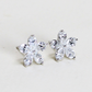 1.80cts Pear cut lab-grown Flower stud earrings