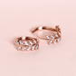 .27cts Leaf huggie earrings