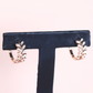 .27cts Leaf huggie earrings