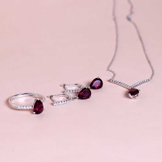 3.5cts Ruby set