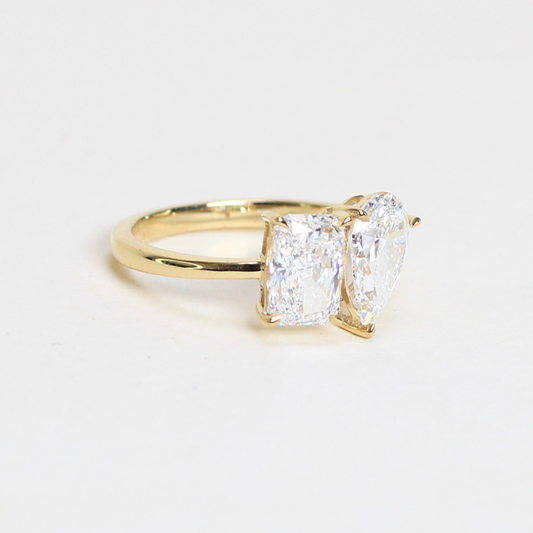2cts Toi et Moi ring