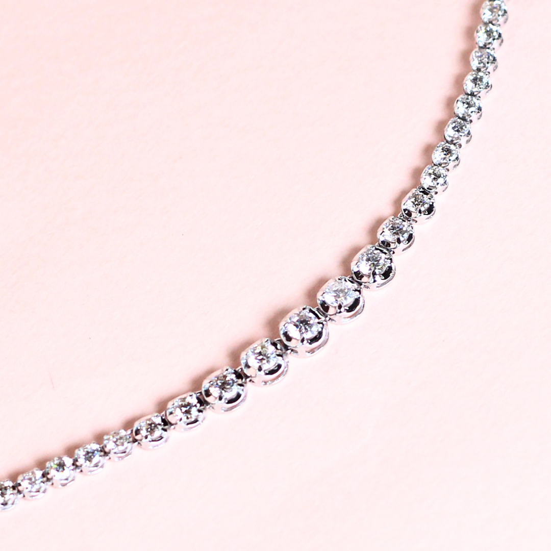 6cts Graduating Tennis Necklace