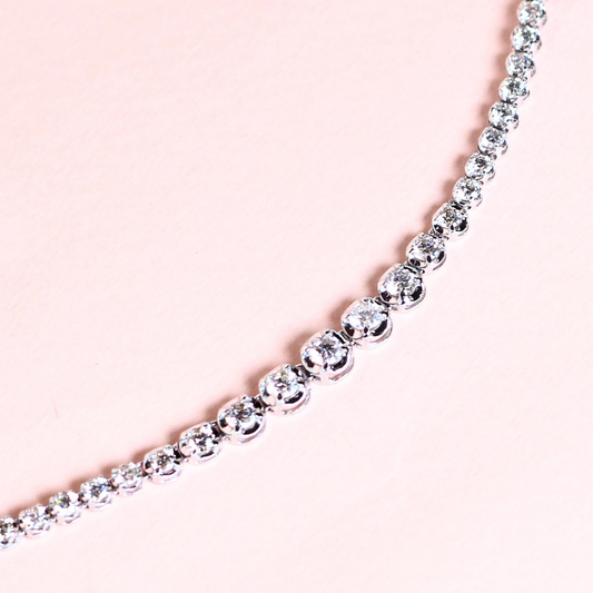 6cts Graduating Tennis Necklace