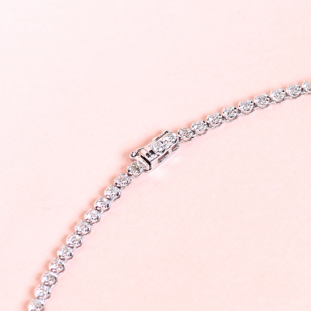 6cts Graduating Tennis Necklace