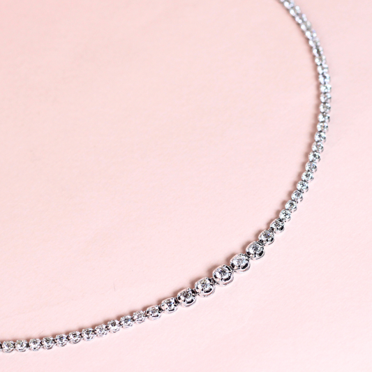 6cts Graduating Tennis Necklace