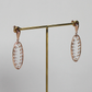 .40cts Elongated Oval earrings