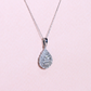 .50cts Pear illusion necklace