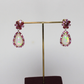 7.72ct Pear Dangling earrings
